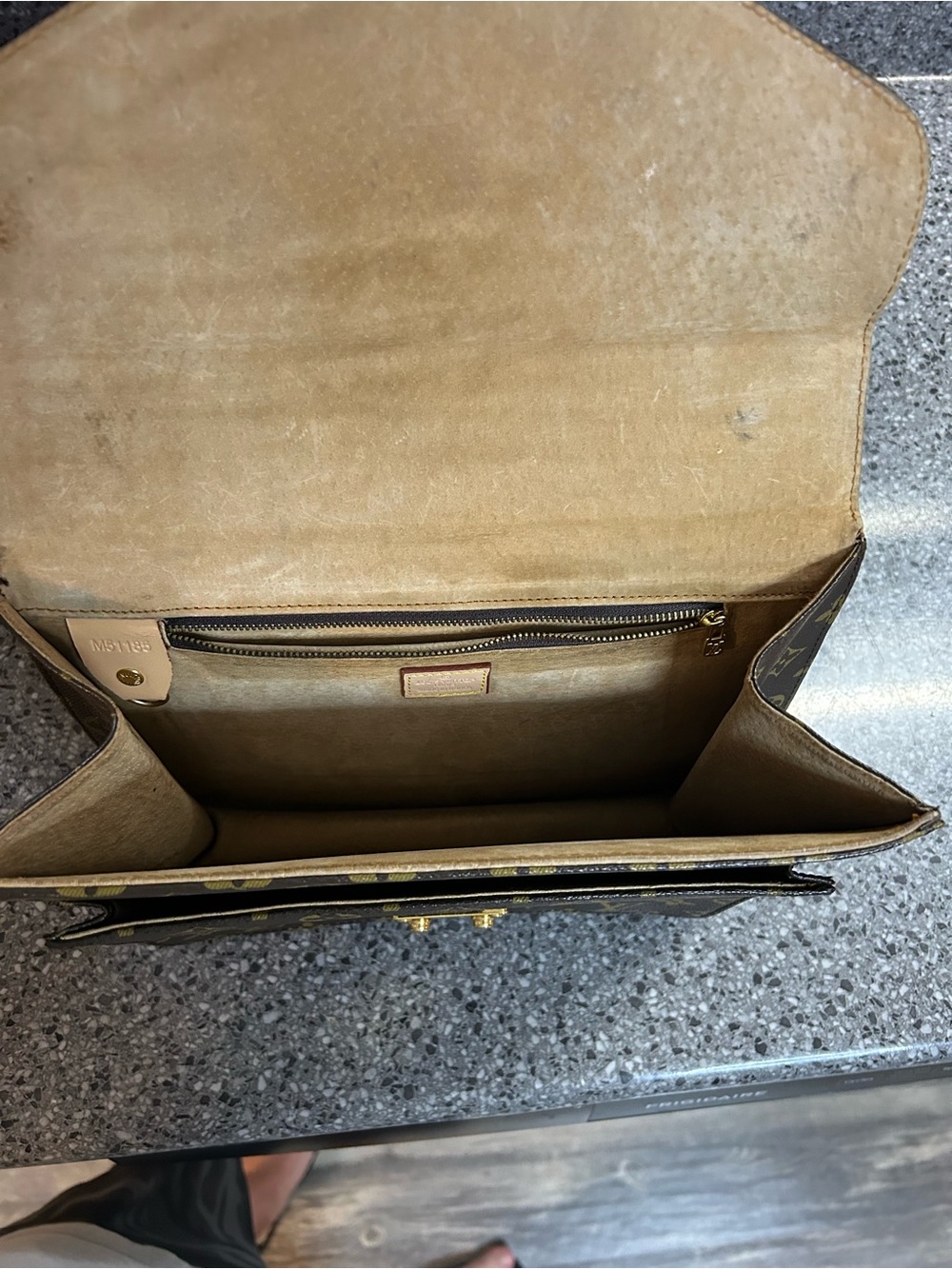 Louis Vuitton Monogram Canvas Satchel in Brown and Gold - Picture 5 of 15